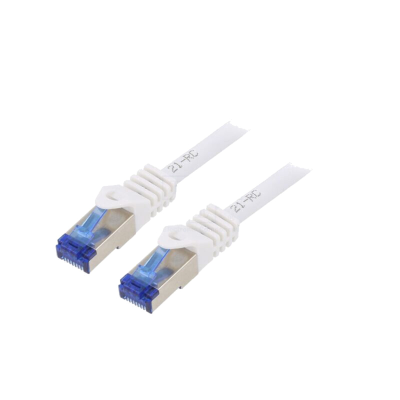 Patch cord; S/FTP; 6a; litat; Cu; LSZH; alb; 3m; 26AWG; -20÷75°C