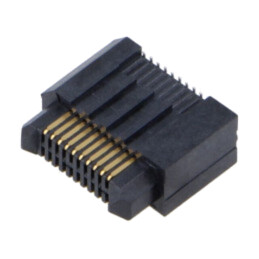 Conector: PCB-PCB; tată; PIN: 20; 0,8mm; ERM8; aurit; SMT; soclu; 1,4A