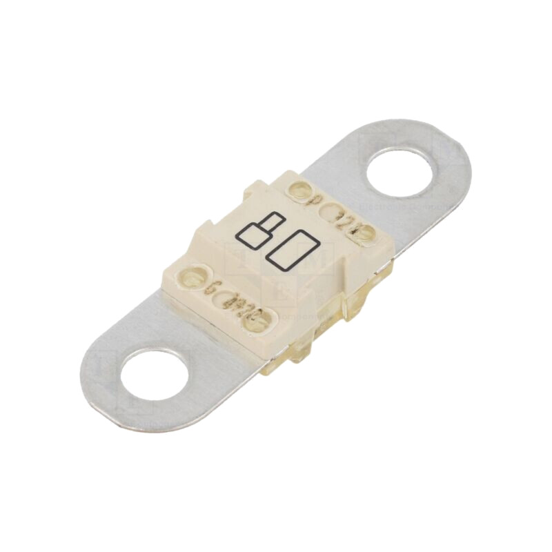Siguranţă: siguranţă; 80A; 32VDC; şurub M5; auto; 16x12x8mm; cupru