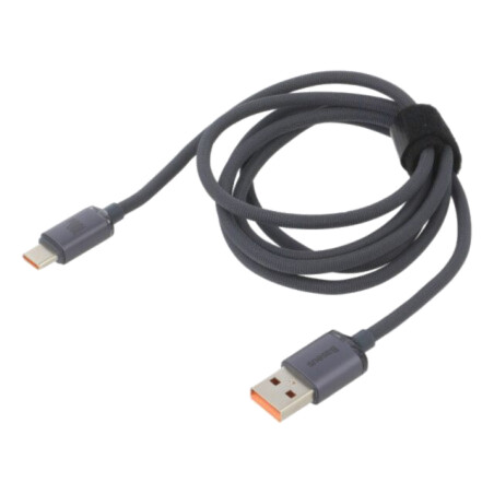 Cablu; USB 2.0; USB A mufă,USB C mufă; 1,2m; negru; textilă; 100W