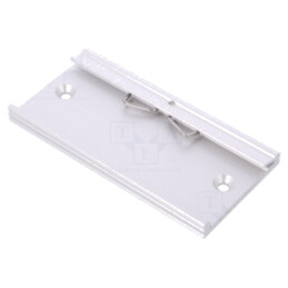 Mâner pt.şină DIN; aluminiu; 100mm; Şină: TS35