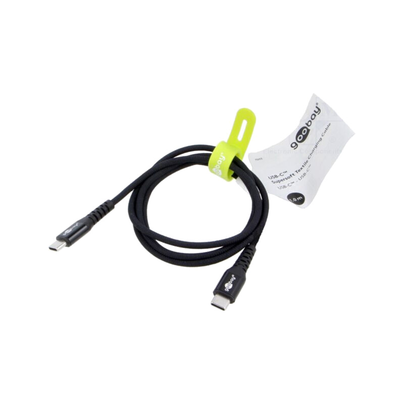 Cablu; USB 2.0; USB C mufă,din ambele părţi; 1m; negru; 0,48Gbps