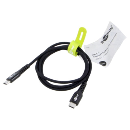 Cablu; USB 2.0; USB C mufă,din ambele părţi; 1m; negru; 0,48Gbps