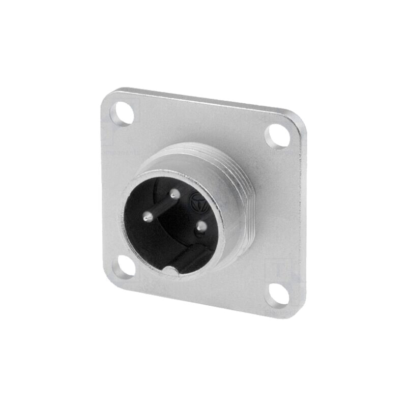 Conector: M16; soclu; tată; lipire; PIN: 3; 5A; 300V; IP65,IP67; C091D