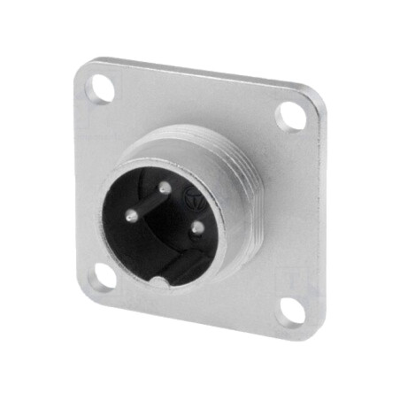 Conector: M16; soclu; tată; lipire; PIN: 3; 5A; 300V; IP65,IP67; C091D