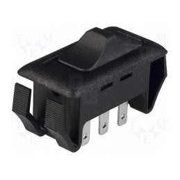 Comutator: glisant; Poz: 2; DPDT; 15A/125VAC; ON-OFF; Nr.term: 6