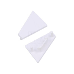 Obturator pt.LED profile; albă; 20buc; ABS; GEN2; CORNER14