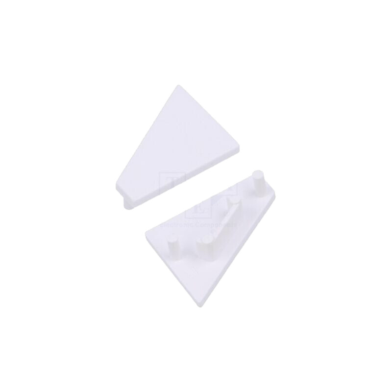 Obturator pt.LED profile; albă; 20buc; ABS; GEN2; CORNER14