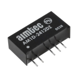 Convertor: DC/DC; 1W; Uintr: 21,6÷26,4VDC; Uieş: 12VDC; Iieş: 42mA