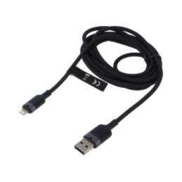 Cablu; USB 2.0; mufă Apple Lightning,USB A mufă; nichelat; 2m