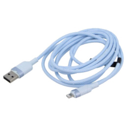 Cablu; USB 2.0; mufă Apple Lightning,USB A mufă; nichelat; 2m