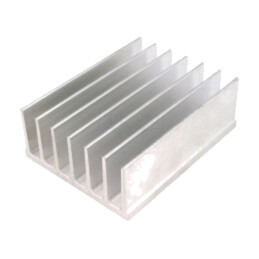 Radiator: extrudat; cu aripioare; L: 100mm; W: 78mm; H: 35mm; brut