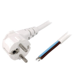 Cablu; 3x1,5mm2; CEE 7/7 (E/F) ştecăr în unghi,cabluri; PVC