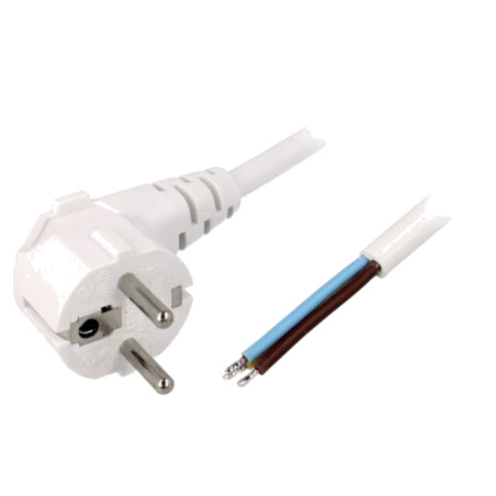 Cablu; 3x1,5mm2; CEE 7/7 (E/F) ştecăr în unghi,cabluri; PVC