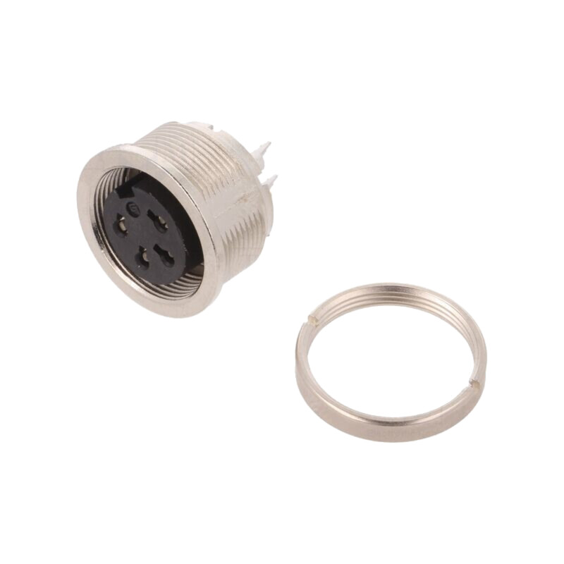 Conector: M16; soclu; 581,680,682; mamă; PIN: 4; neecranaţi; 6A; IP40