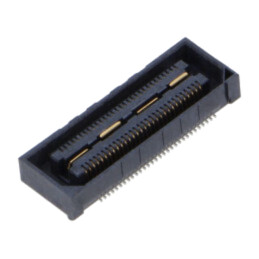 Conector: PCB-PCB; mamă; PIN: 60; 0,5mm; QSH; aurit; SMT; soclu; 2A