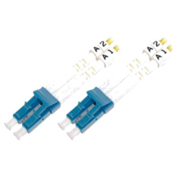 Patch cord cu fibră; OS2; LC/UPC,din ambele părţi; 1m; LSZH