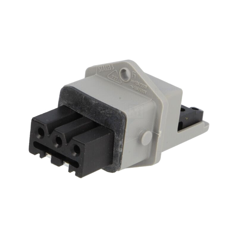 Conector: dreptunghiular; ST; soclu; mamă; PIN: 3; cositorit; IP54
