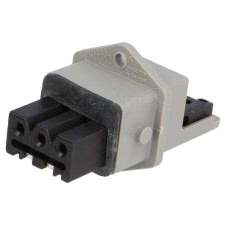 Conector: dreptunghiular; ST; soclu; mamă; PIN: 3; cositorit; IP54