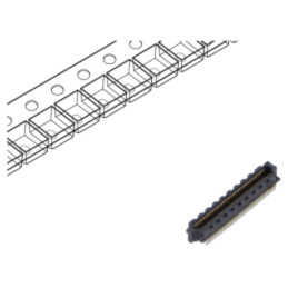 Conector: PCB-PCB; mamă; PIN: 50; 0,4mm; SS4; aurit; SMT; soclu; 1,6A