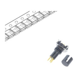 Conector: M8; tată; PIN: 4; verticală; pentru PCB; soclu; 3A; 30V