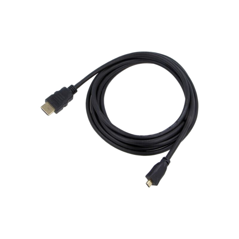 Cablu; HDMI 2.1; HDMI mufă,mufă  micro HDMI; PVC; Lung: 2m; negru
