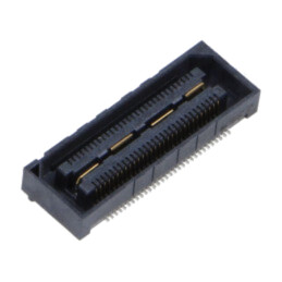 Conector: PCB-PCB; mamă; PIN: 60; 0,5mm; QSH; aurit; SMT; soclu; 2A