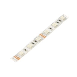 Bandă LED; RGB; 5050; LED/m: 60; 10mm; PCB albe; IP20; 4,8W/m; 12VDC