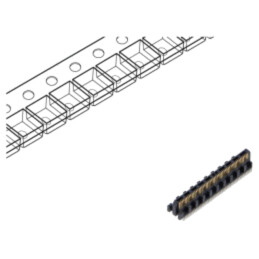 Conector: PCB-PCB; tată; PIN: 50; 0,4mm; ST4; aurit; SMT; soclu; 1,6A