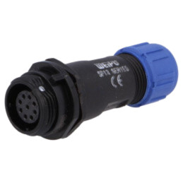Mufă; SP13; mamă; PIN: 9; IP68; 4÷6,5mm; 3A; lipire; pe cablu; 125V