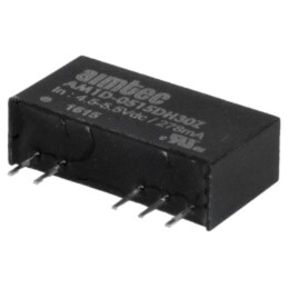 Convertor: DC/DC; 1W; Uintr: 4,5÷5,5VDC; Uieş: 15VDC; Uieş2: -15VDC