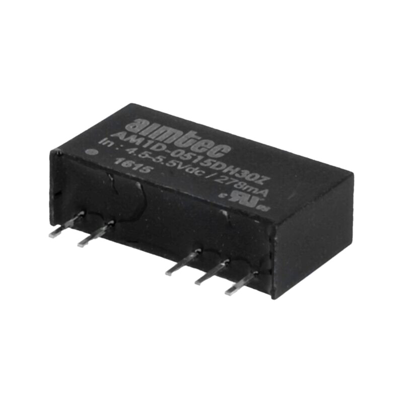 Convertor: DC/DC; 1W; Uintr: 4,5÷5,5VDC; Uieş: 15VDC; Uieş2: -15VDC