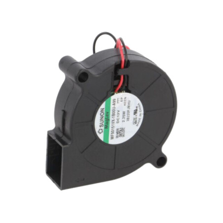 Ventilator: DC; blower; 12VDC; 51,7x51,6x15mm; 9,18m3/h; 42,2dBA