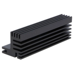 Radiator: extrudat; TO220; neagră; L: 94mm; W: 30mm; H: 31mm; 5,1K/W