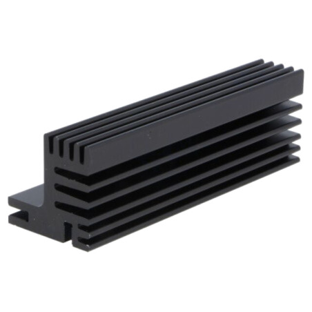 Radiator: extrudat; TO220; neagră; L: 94mm; W: 30mm; H: 31mm; 5,1K/W