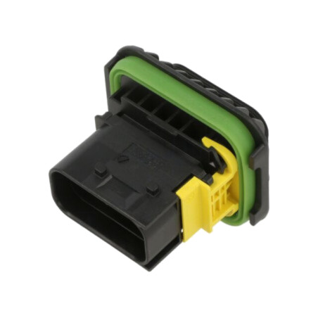 Conector: automotive; soclu; tată; pt.montare pe panou,pe cablu