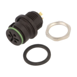 Conector: circular; 720; 250V; PIN: 3; soclu; mamă; lipire; 7A; IP67