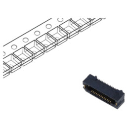 Conector: PCB-PCB; mamă; PIN: 26; 0,8mm; ERF8; aurit; SMT; soclu; 1,4A