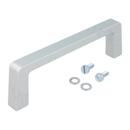 Suport; aluminiu; gri; H: 40mm; L: 134mm; W: 12,2mm; manetă