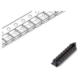 Conector: PCB-PCB; mamă; PIN: 40; 0,4mm; SS4; aurit; SMT; soclu; 1,6A