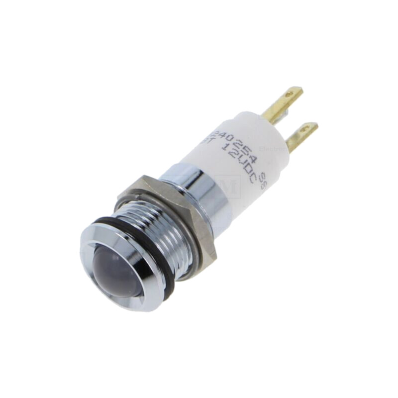 Lampă de control: LED; roşu/verde/galben; 12VDC; Ø14mm