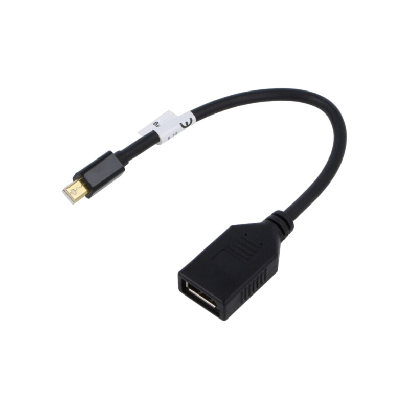 Adaptor; DisplayPort 1.1a; 0,1m; Potrivită pentru: 1080p,FullHD