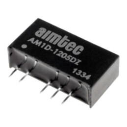 Convertor: DC/DC; 1W; Uintr: 10,8÷13,2VDC; Uieş: 5VDC; Uieş2: -5VDC