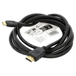 Cablu; HDMI 2.1; HDMI mufă,mini HDMI mufă; PVC; Lung: 2m; negru