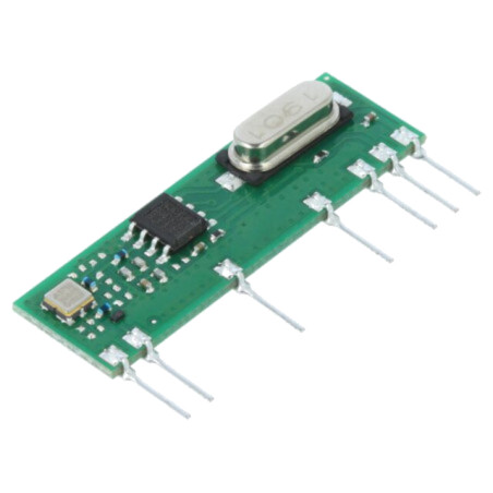 Modul: RF; receptor AM; AM,ASK; 433,92MHz; -109dBm; 5VDC; 4,3mA