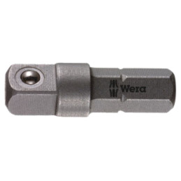 Adaptor; Lung.tot: 25mm; Fixare: hexagon 1/4" / pătrat 1/4"