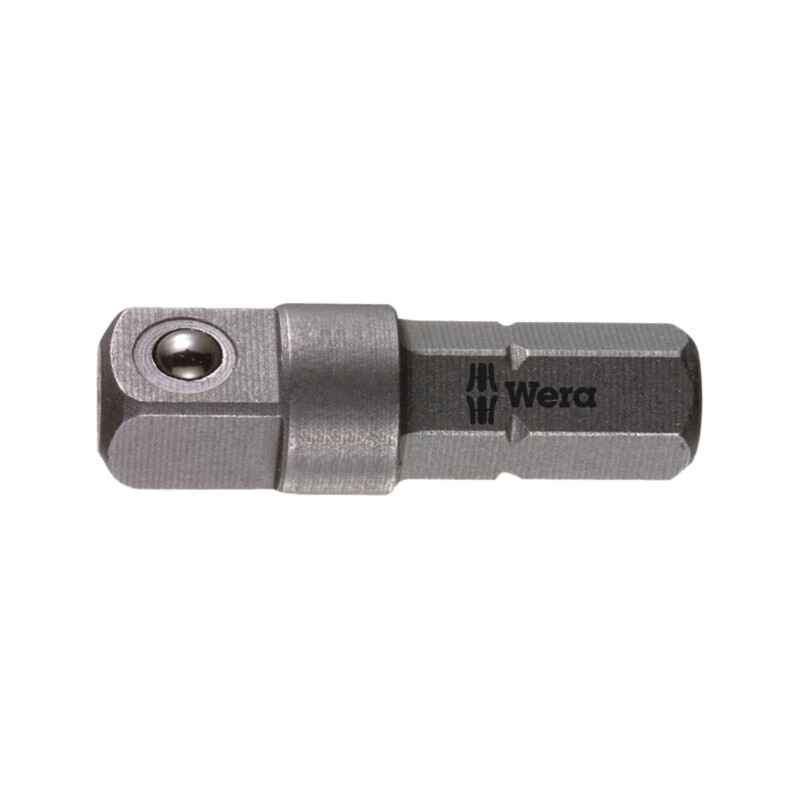 Adaptor; Lung.tot: 25mm; Fixare: hexagon 1/4" / pătrat 1/4"
