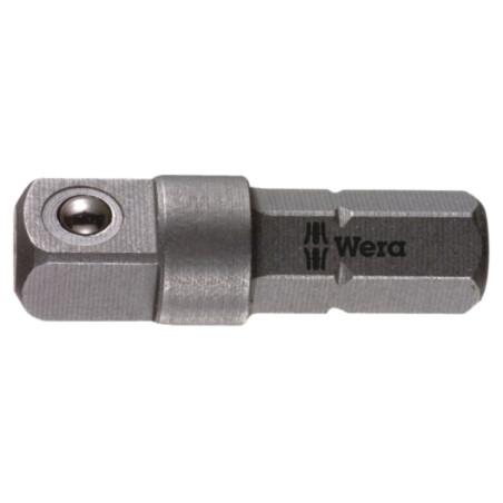 Adaptor; Lung.tot: 25mm; Fixare: hexagon 1/4" / pătrat 1/4"