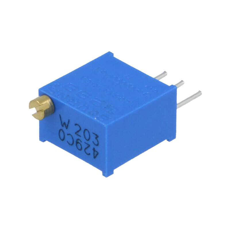 Potenţiometru: de montare; multitură; 20kΩ; 500mW; THT; ±10%