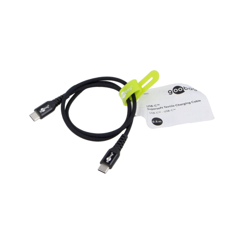 Cablu; USB 2.0; USB C mufă,din ambele părţi; 0,5m; negru; silicon Cablu; USB 2.0; USB C mufă,din ambele părţi; 0,5m; negru; silicon
